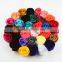 4cm mini fabric craft flower chiffon flower -decorative flower head flower with pin&clip kids DIY hair accessories