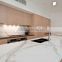 Polished white nature stone white marble kitchen top with free sample