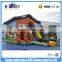 SUNJOY high quality inflatable combo castle inflatable castle slide for sale