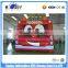 Popular amusing special fire car combo inflatable bouncer combo for kids paly