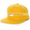 2016 High quality 100% wool embossed metal buckle yellow colour flat brim custom men snapback hats bulk