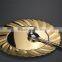 10x16"Disposable Gold Oval plate,Plastic Salad Plates