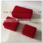 Custom fashion red flocking velvet jewlery box made in China