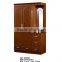 3 Door Clothes Wooden Almirah Designs With Mirror