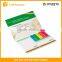 Custom memo writing pad for business with PET page marker