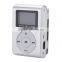Mini Clip MP3 Player Support 2/4/8/16/32GB TF Card With USB Cable Earphone and Retail Box Packing Free Shipping Silver