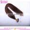 #4 Silky straight 100% human hair extensions wholesale cheap indian micro loop
