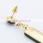 2016  black strip-type shape cubic zircon charm earring 18k yellow gold plated jewelry for party