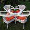 Wicker Rattan Coffee Table and Chair/ Patio Tea Set/ Bistro Set