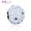 D189 christmas silver round beads,enamel white bamboo with crystal charms