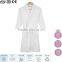 white full length wash microfiber bathrobe for couple