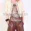 Pretty Steps high quality side pockets shorts fashion PU leather shorts for ladies 2016