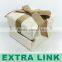 Light decorated newest design fancy paper luxury ring box with velvet insert