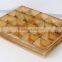 pine display box for tea,wood tea box,9-20 grooves wood box
