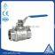 manual 2pc flange stainless steel ball valve