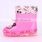 cute design half pvc Mickey rain boots for kids