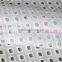 Wholesale soft cotton embroidery fabric, cotton fabric with square hollow design for garment