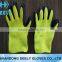 acrylic gloves with napping liner,cotton gloves coated black latex, crinkle finished-