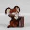 handmade wool craft grey mouse plush small toys for kids
