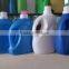 Colorful laundry detergent plastic bottle with cap with handle