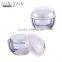 Cheap price clear cosmetic skin care plastic jars and screw top lids