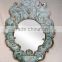 2016 new style antique wooden mirror frame with resin decor