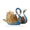 Resin kiss swan figurine wedding table centerpieces decoration