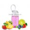 water bottle fruit infuser	FDA approved bpa free plastic Tritan fruit infuser bottle 26 oz