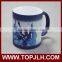 Porcelain full color changing ceramic magic mugs