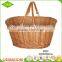 Wholesale China Flexible handles natural woven wicker shopping storage basket