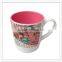 Lovely Cat printed food contact handled melamine children drinking cup