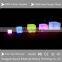Low price led cube stools with color changing