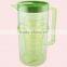 1800ml Drinking Set Insulated Plastic Cooler Water jug set with 4 Cup