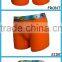 Wholesale Breathable Cotton Spandex Orange Color Man Boxer