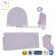 Cable design Baby Cashmere hat scarf set