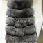2016 Real Fox Fur Vest Women's Fox Fur Waistcoat Fur Outwear Short Slim Design