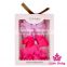 Lovely Toddler Floral Pink Hair Accessories Flower Baby Girl Lace Bulk Bow Headband 3pcs Gift Box