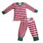 2016 yawoo long sleeve red stripe shirt match pants christmas outfit children's pajamas