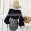 B22665A Sexy Ladies Off shoulder Lantern Sleeve Chiffon Blouse