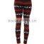 Plus Size Fur Lined Leggings Tribal Winter Print Thick Stretch Pant 1X 2X 3X 4X