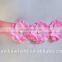 Triple Hydrangea Flowers Pearl Center Sash Belt For Kids