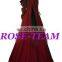 Rose Team-Free Shipping Custom-made Medieval Costume Claret Dress Renaissance Victorian Costume For Fantasy Holiday Parties