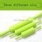 Food grade small size 23cm length plastic handle silicone rolling pins for pastry, bread, dumpling making
