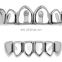 Body jewelry Dental Grillz teeth Grills Rhinestone Gold Silver Single Shape Caps Steampunk Men Femme jewelry