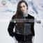 Rex Rabbit Fur Jacket Round Collar Fur Jacket Rabbit And Sheep Coat Rex Rabbit Fur Patchwork Sheepskin Fur Blazer