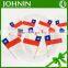 Hot selling promotional textile print country toothpick flag