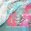 China Suppliers Big Size Lotus Screen Print 100% Crinkle Silk Georgette Sari Fabric India