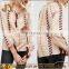 Wholesale Women Autumn Long Sleeve Embroidered Blouse With Lace-up Neck JYB31A18