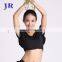 Hot sale ice silk charming women short sleeve belly dance practice costume top S-3022#