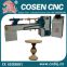 COSEN CNC wood turning lathe machine for stari case, legs, railings
